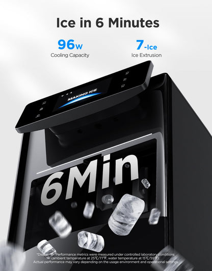 GoveeLife Smart Nugget Ice Maker Pro, 60 lbs/Day, App & Voice Control, Self-Cleaning, Ultra-Quiet Design