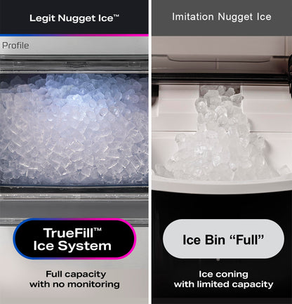 GE Profile Opal 2.0 Nugget Ice Maker, Side Tank, 38 lbs/Day, WiFi Connected, Smart Pellet Ice Machine